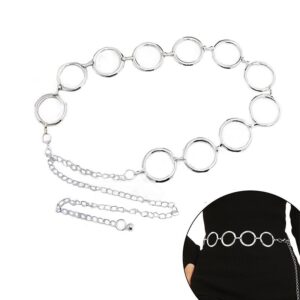 Elegant Metal Circle Waist Chain