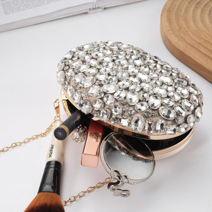 Luxury Crystal Clutch Evening Party Bag - Image 2