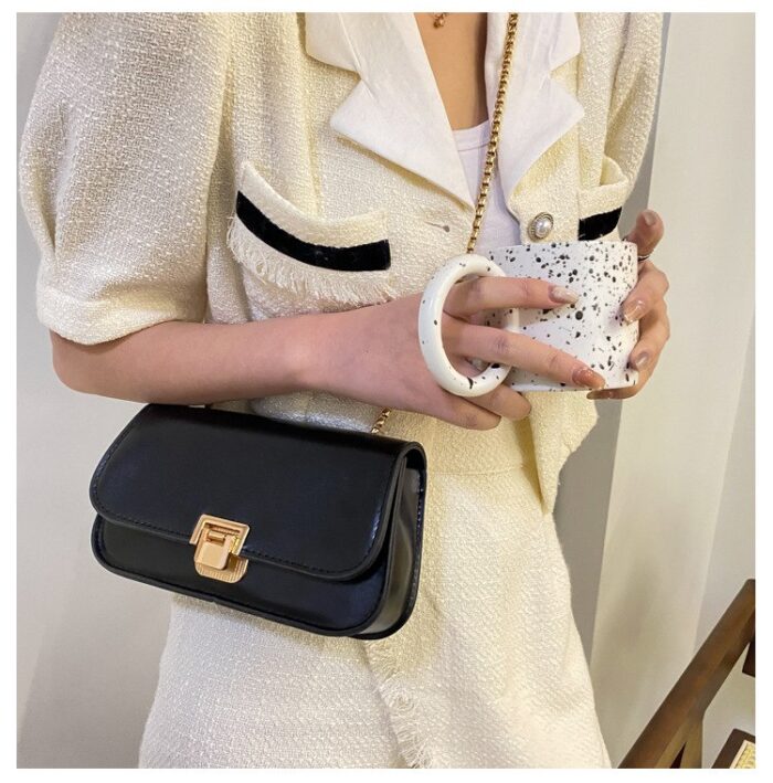 Retro Soft Leather Small Square Bag - Image 2
