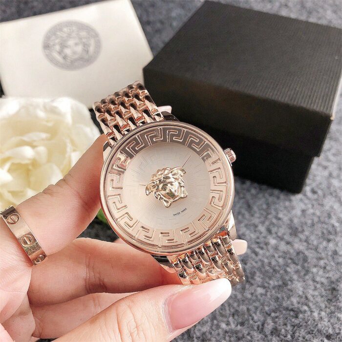 Versace Rose Gold Luxury Wristwatch for Women (A-Grade) - Image 4