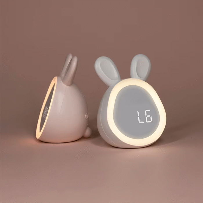 Rabbit Cartoon Design Quartz Electronic Digital LED Alarm Clock - Image 3