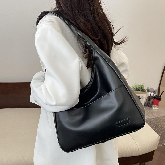 Women's Large Capacity PU Leather Hobo Bags - Image 5