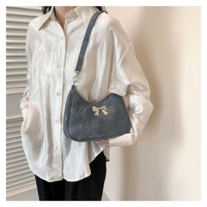 Bow Design Underarm Bag